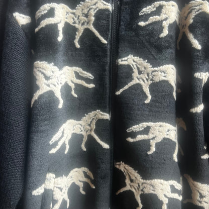 Black Horse Zip Up