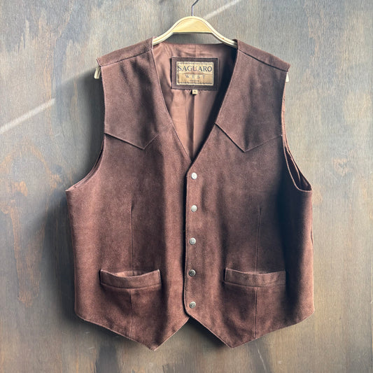 Saguero West by Roper Brown Leather Veat