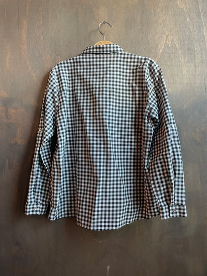 Embroidered Black and White Gingham “Trail Blazer”