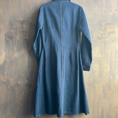 Vintage Denim Front Snap Dress