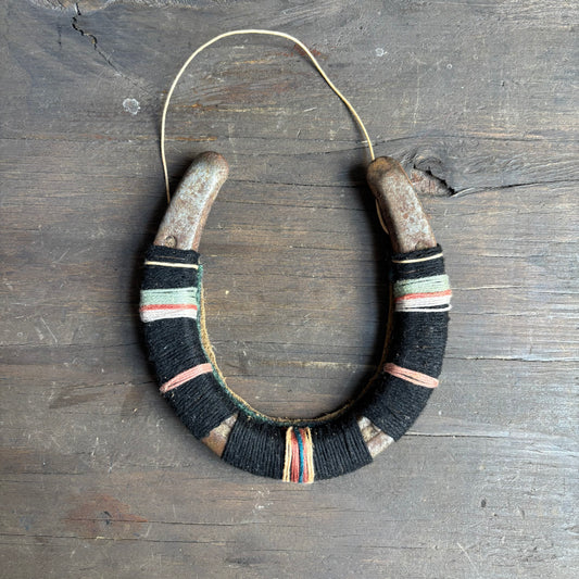 Black Thread Wrapped Horseshoe