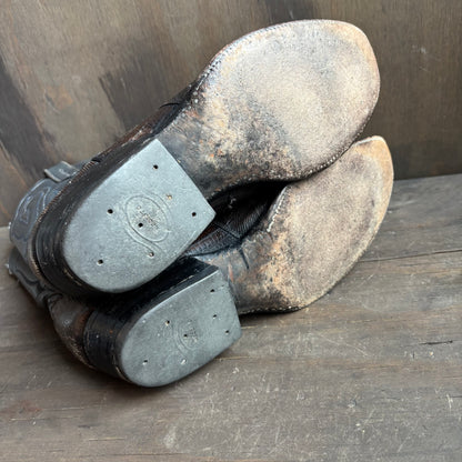 Custom Two-Tone Reptile Foot Boot