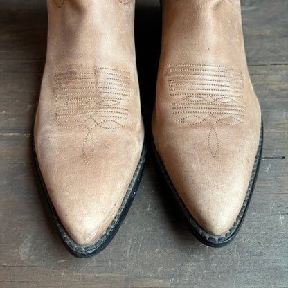 Tony Lama Brown Embroidered Boots