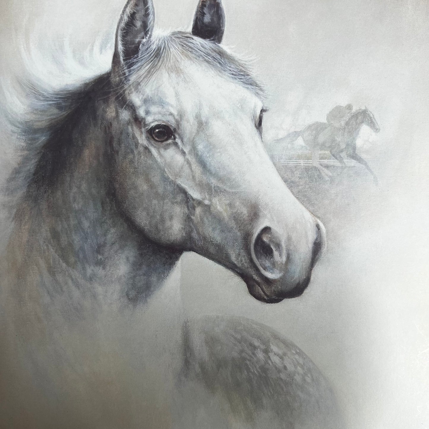 Ruane Manning White Horse Art Print
