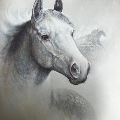 Ruane Manning White Horse Art Print