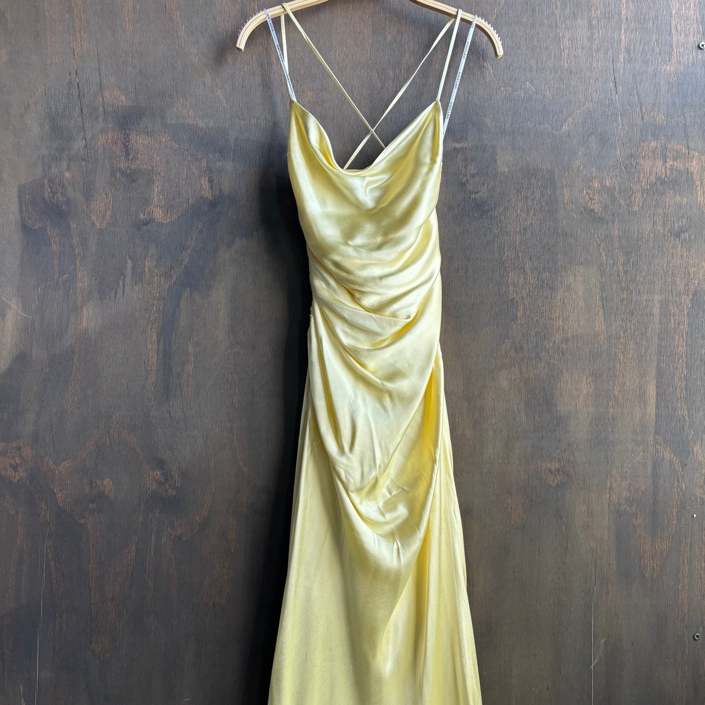Shonajoy Yellow Spaghetti Strap Dress