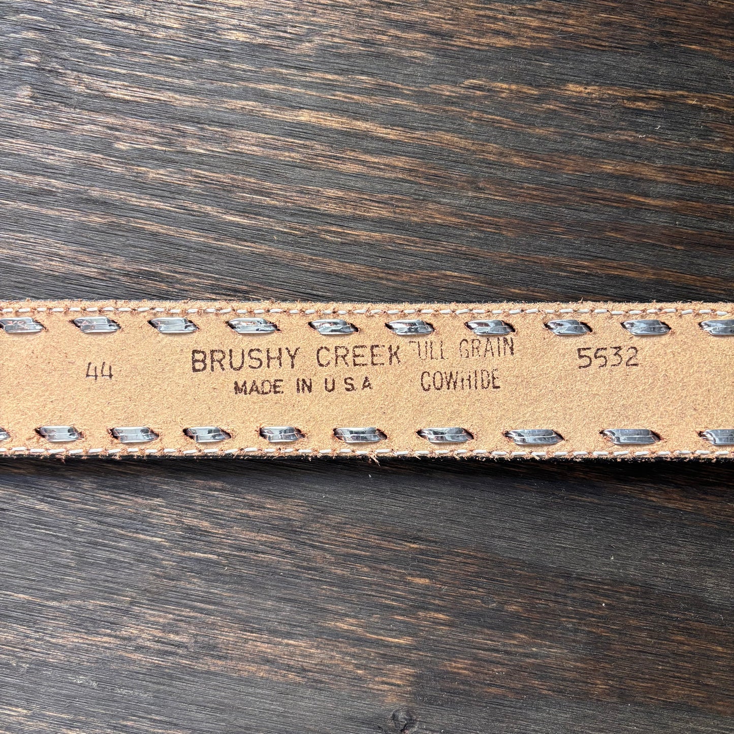 Brushy Creek Tooled Leather Acorn Belt