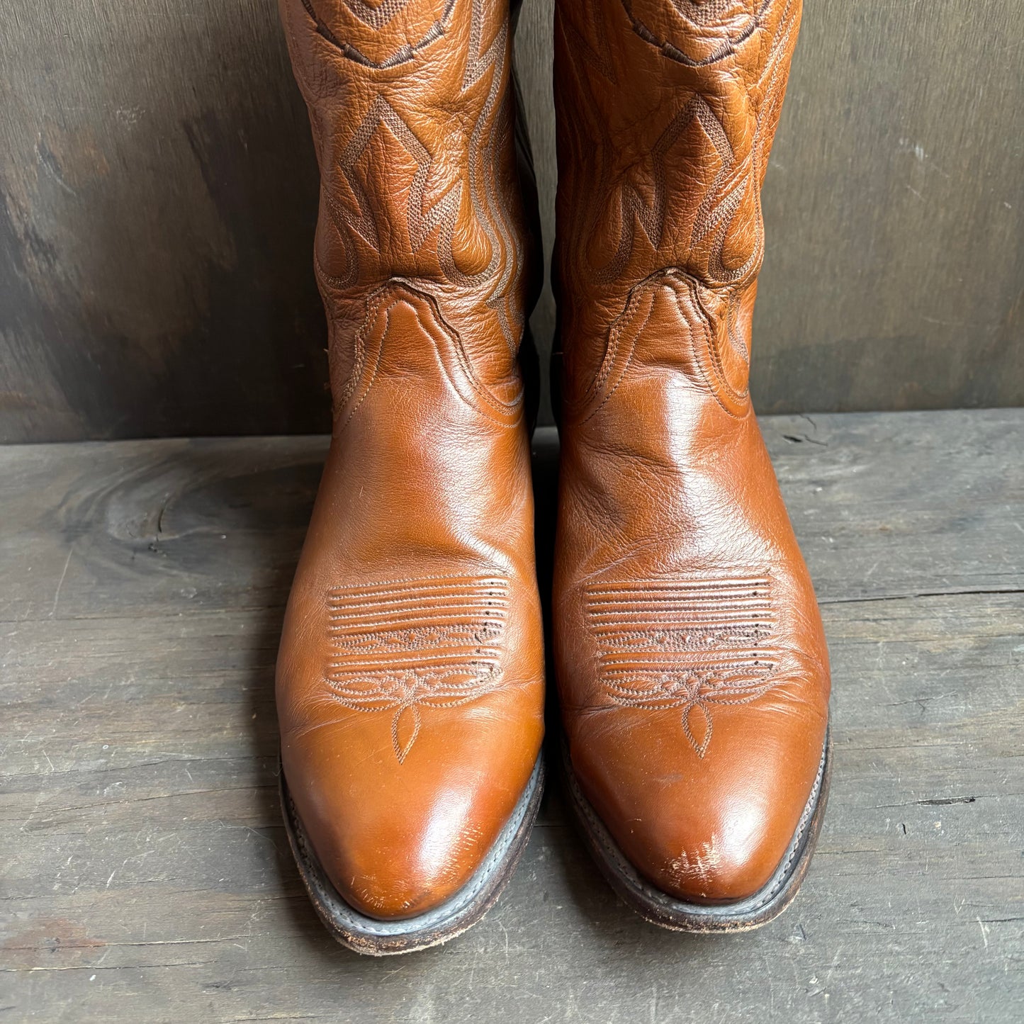 Lucchese 2000 Tan Leather Boots