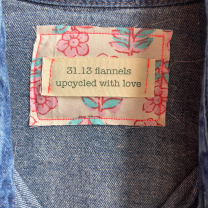 Custom "Colfax Cowgirl" Denim Pearl Snap
