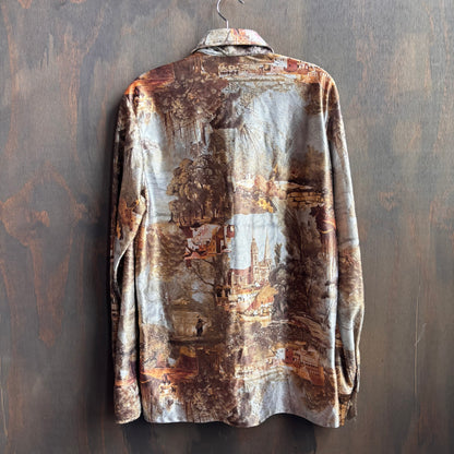 Vintage Camo Style Button Up