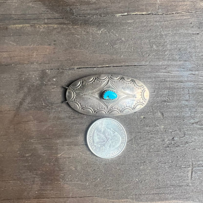 Silver and Turquoise Hat Pin