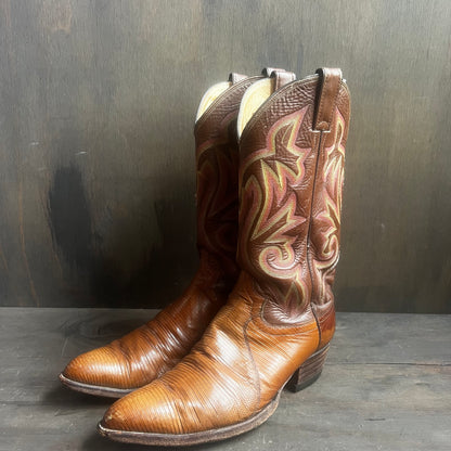 Justin Leather and Reptile Boots