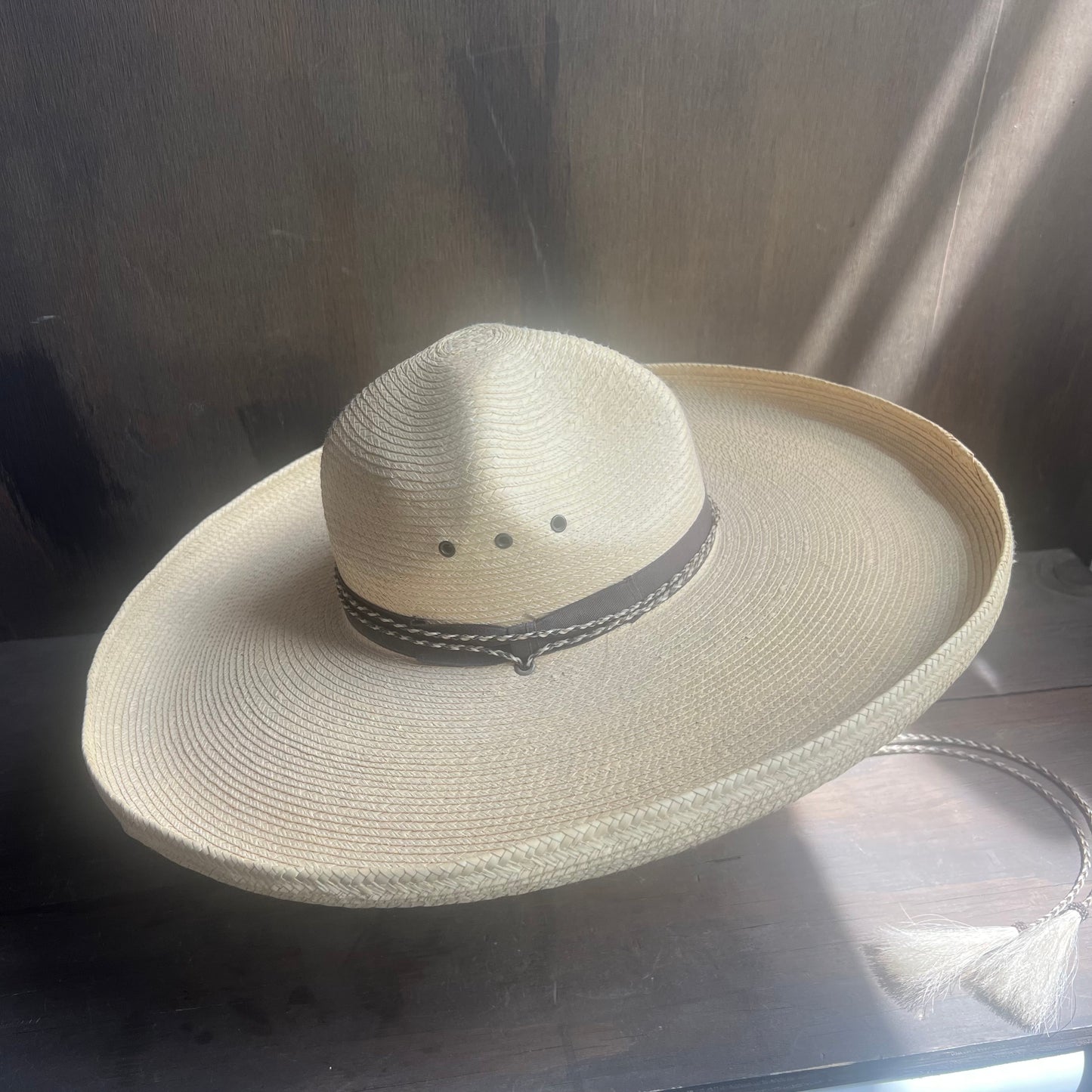 Cowboy Corral Custom Made Sombrero with Horse Hair Drawstring