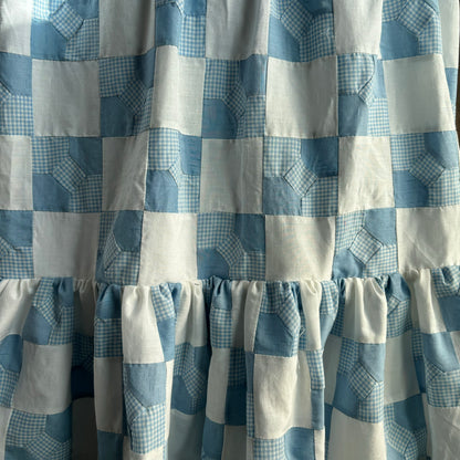 Handmade Reversible Blue Quilt Dress