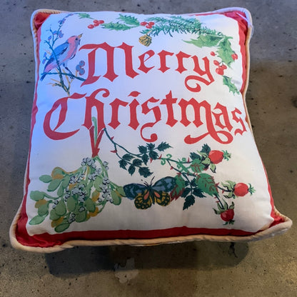 Vintage Merry Christmas Pillow