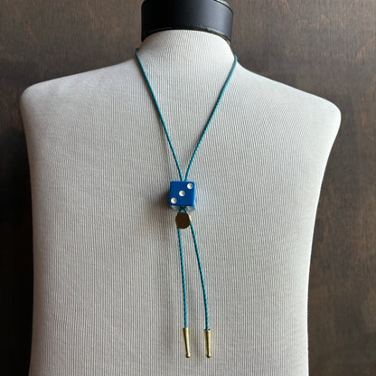 Blue Die Bolo Tie