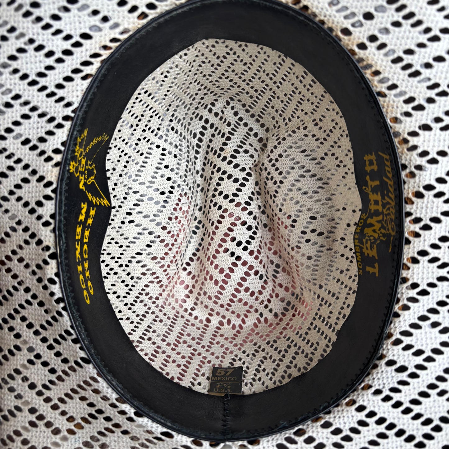 Vintage Straw Hat with Woven Band