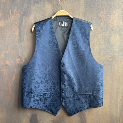 Blue Paisley Vest