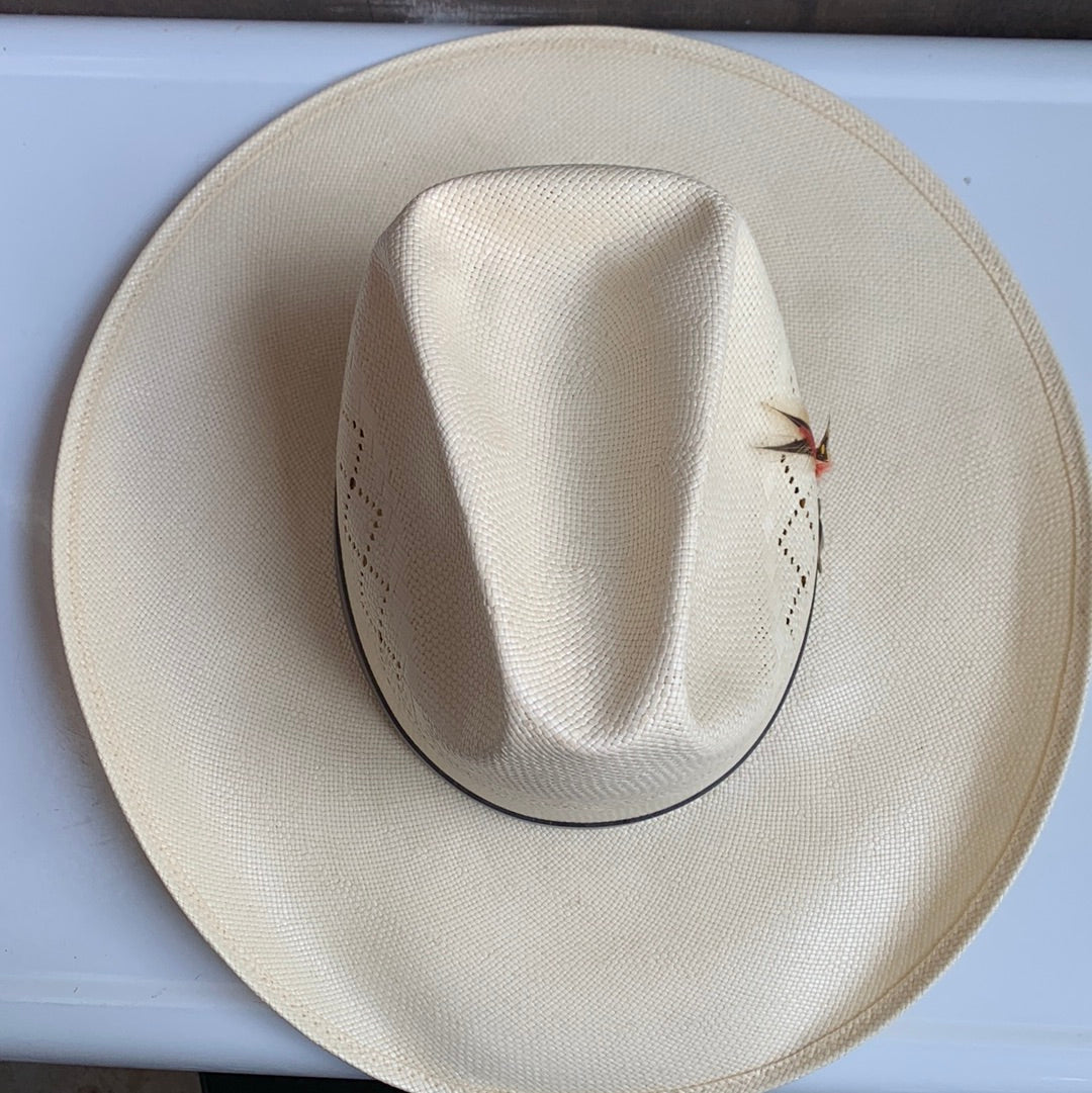 Wrangler Straw Hat with Leather Band