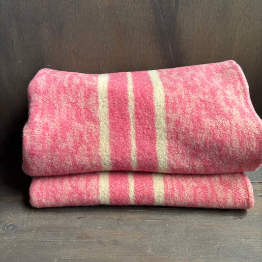 Cream and Pink Blanket