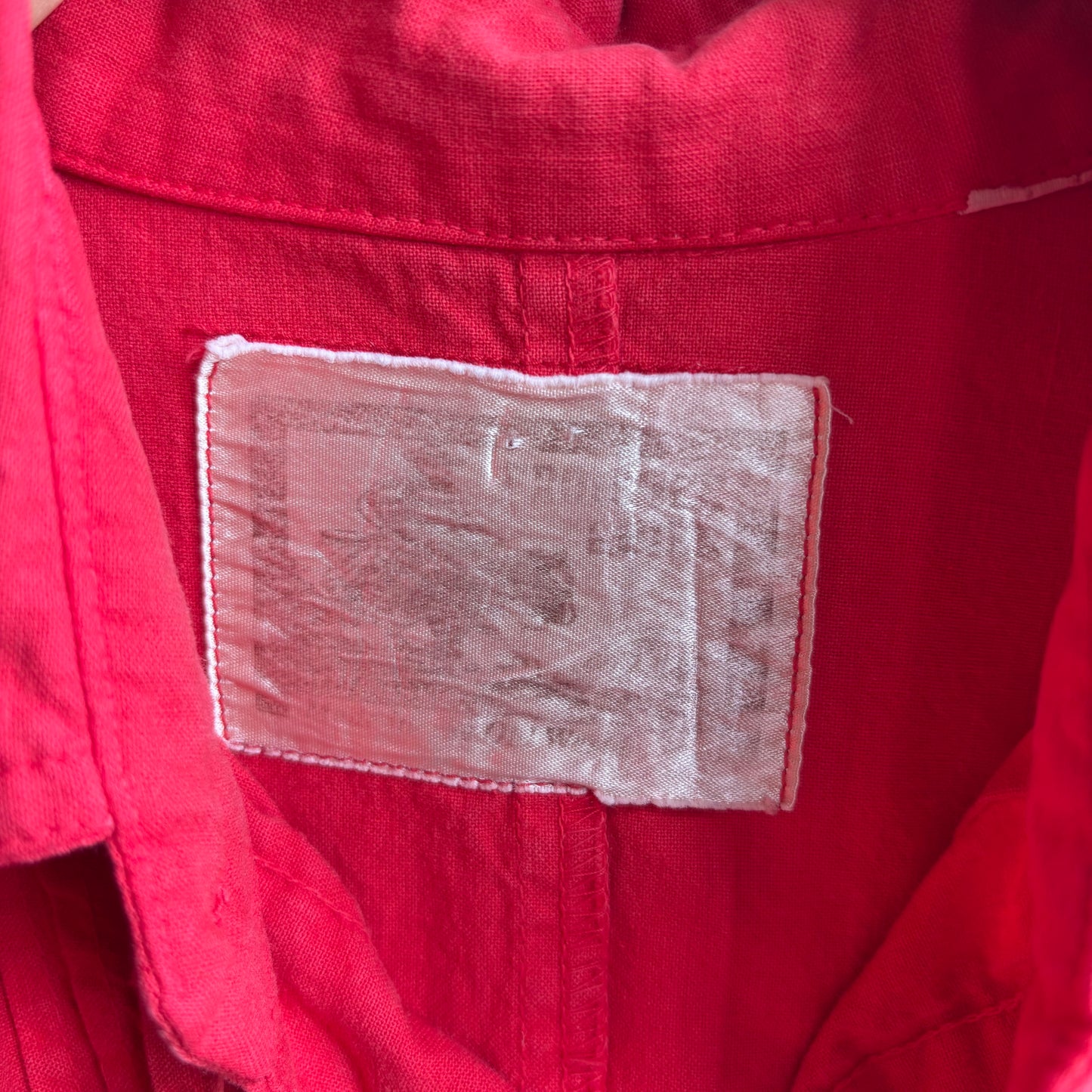Vintage Red Button Up
