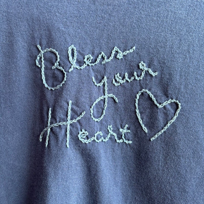 Custom Blue "Bless Your Heart" Tee Shirt