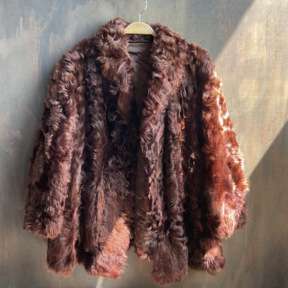 Curly Lamb Fur Coat