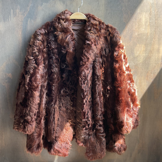Curly Lamb Fur Coat