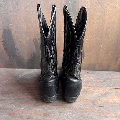 Vintage Laredo Black Leather Boots
