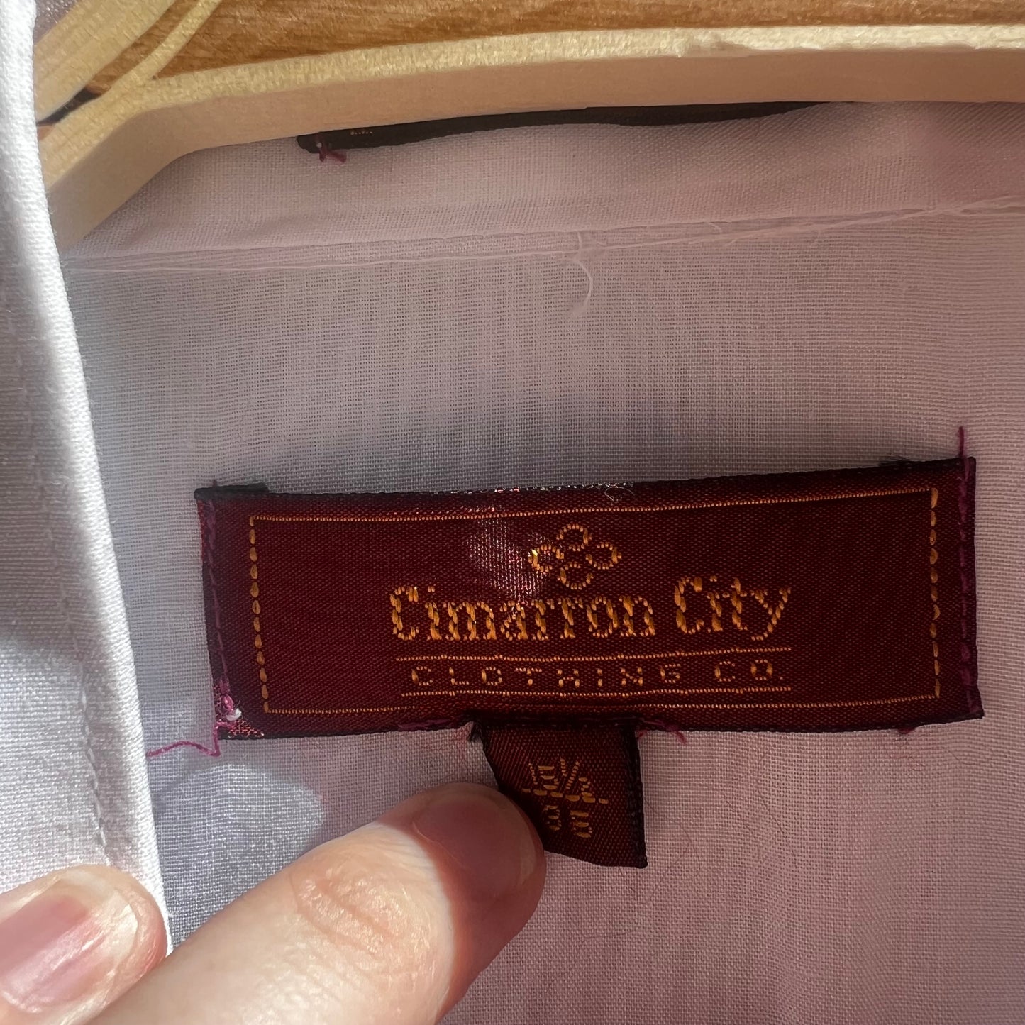 Cimarron City White Pearl Snap