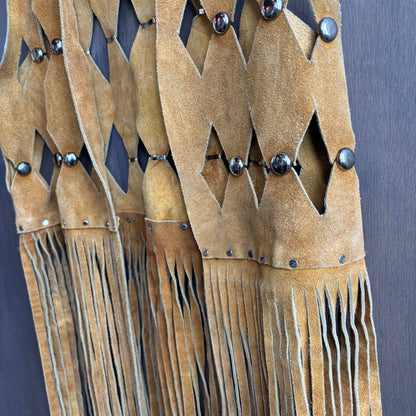 Vintage Suede Studded Vest