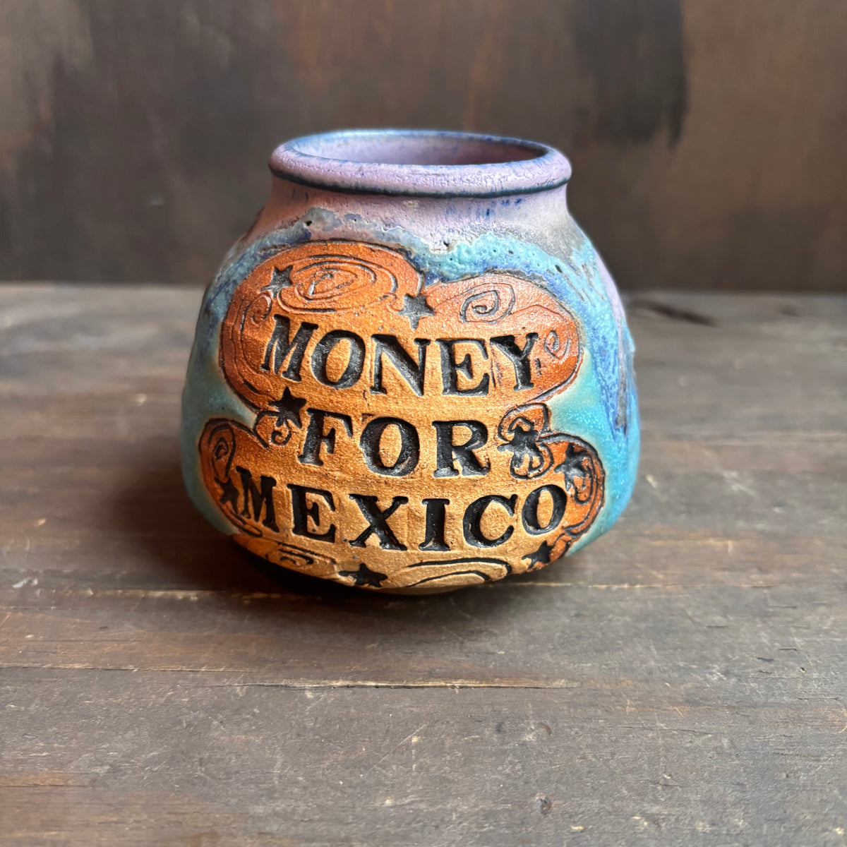 Mexico Money Ceramic Pot