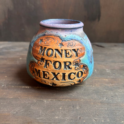Mexico Money Ceramic Pot