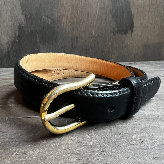 Kleinberg Sherrill Black Belt with Gold Colored Buckle