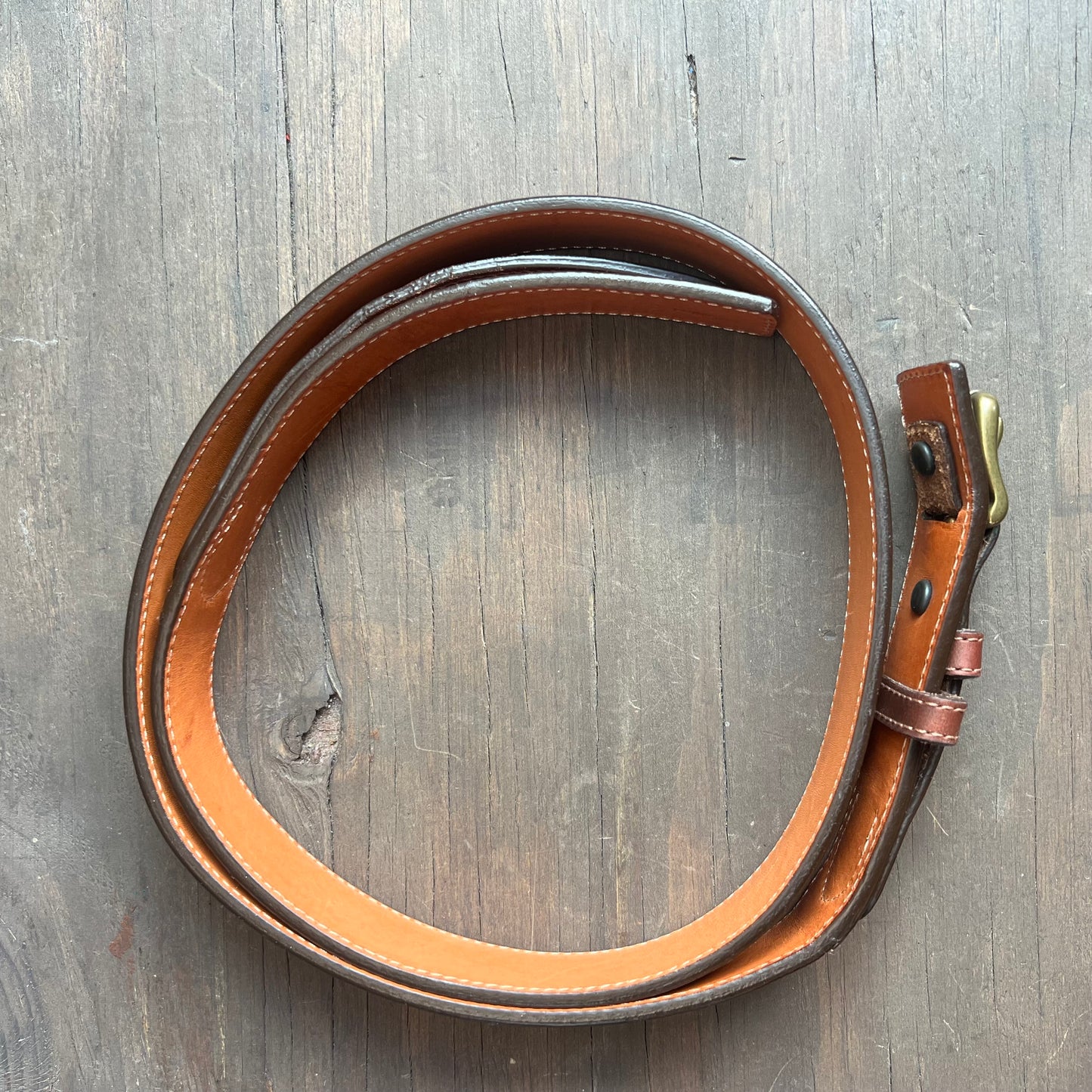 Orvis Two-Tone Leather Belt