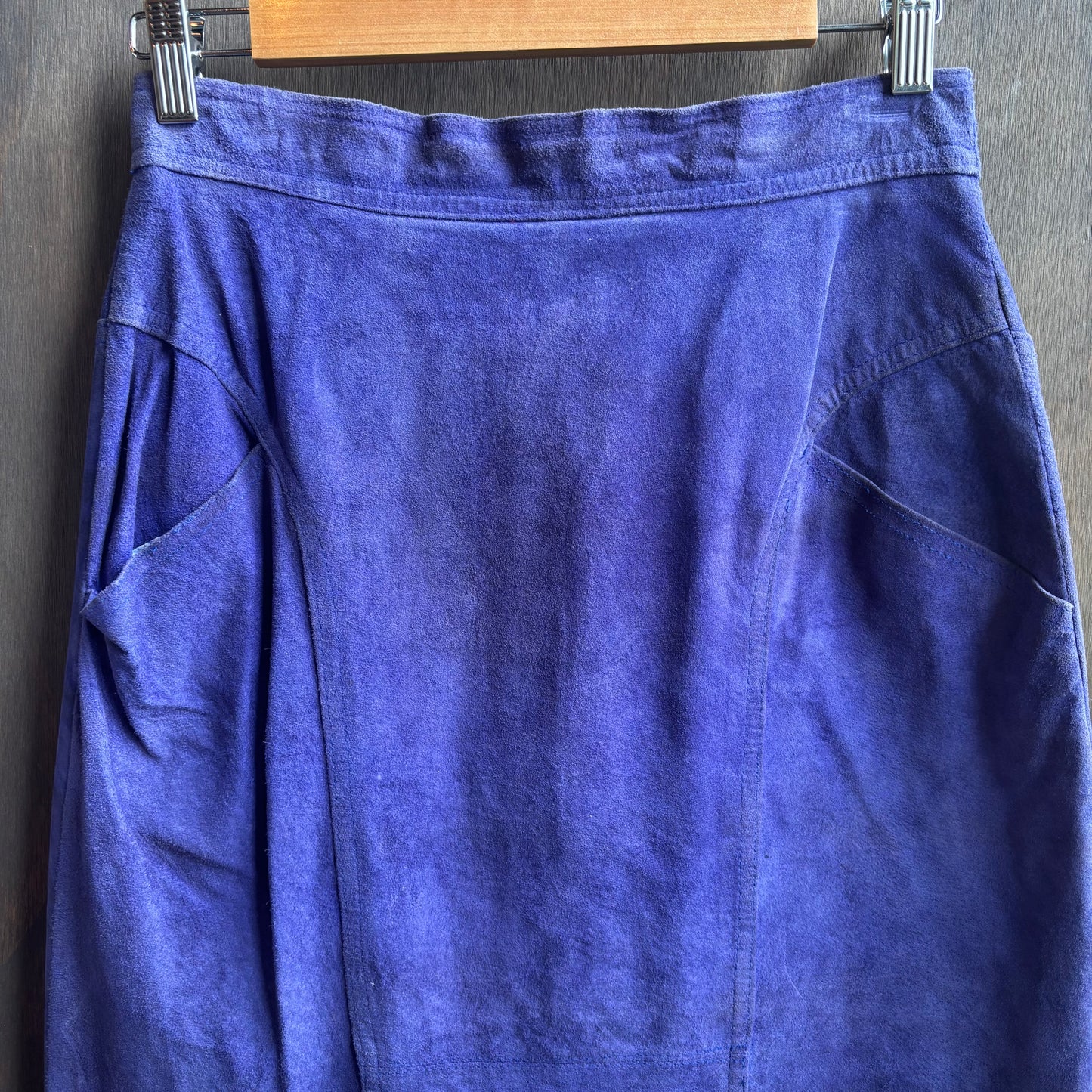 Vintage Purple Suede Skirt