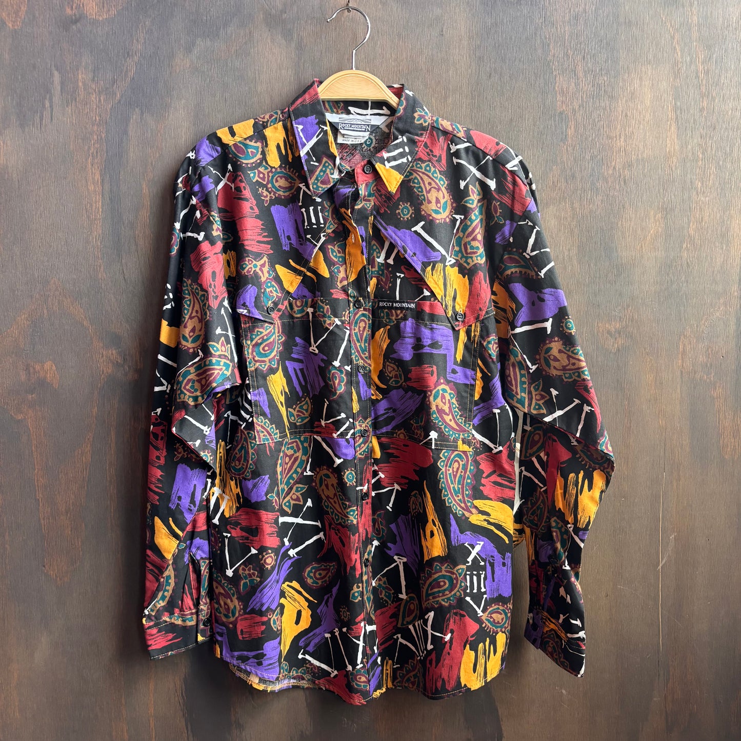 Vintage Rocky Mountain Clothing Co. Western Button Up