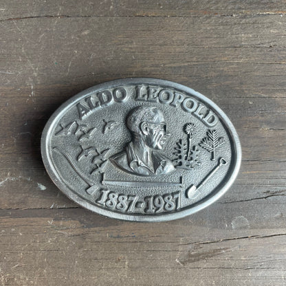 Aldo Leopold commemorative belt buckle