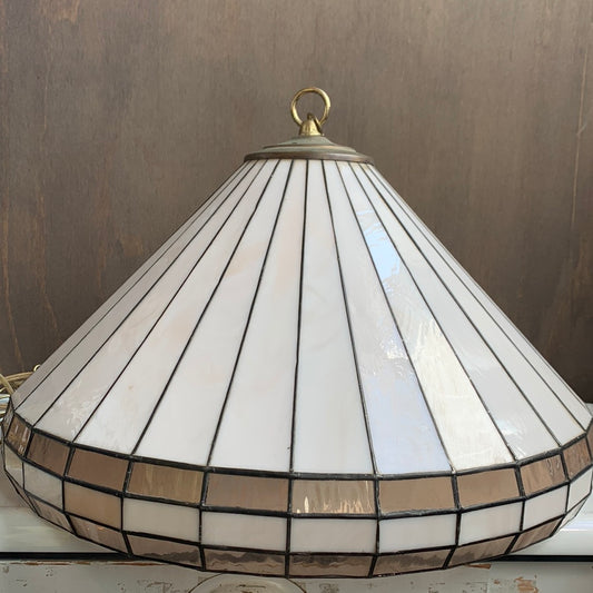 Light Pink Glass Hanging Lamp