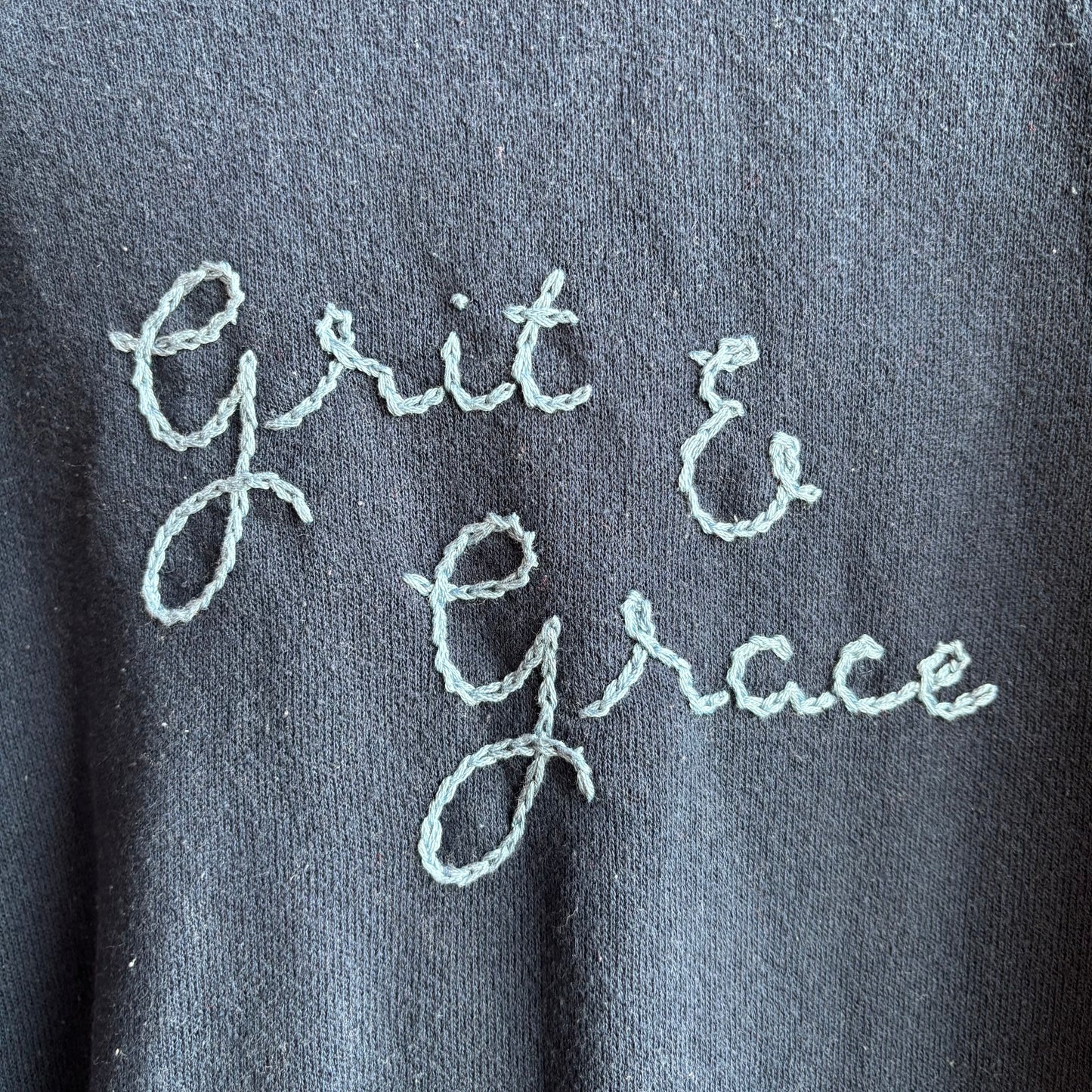 Custom Navy "Grit & Grace" Sweatshirt