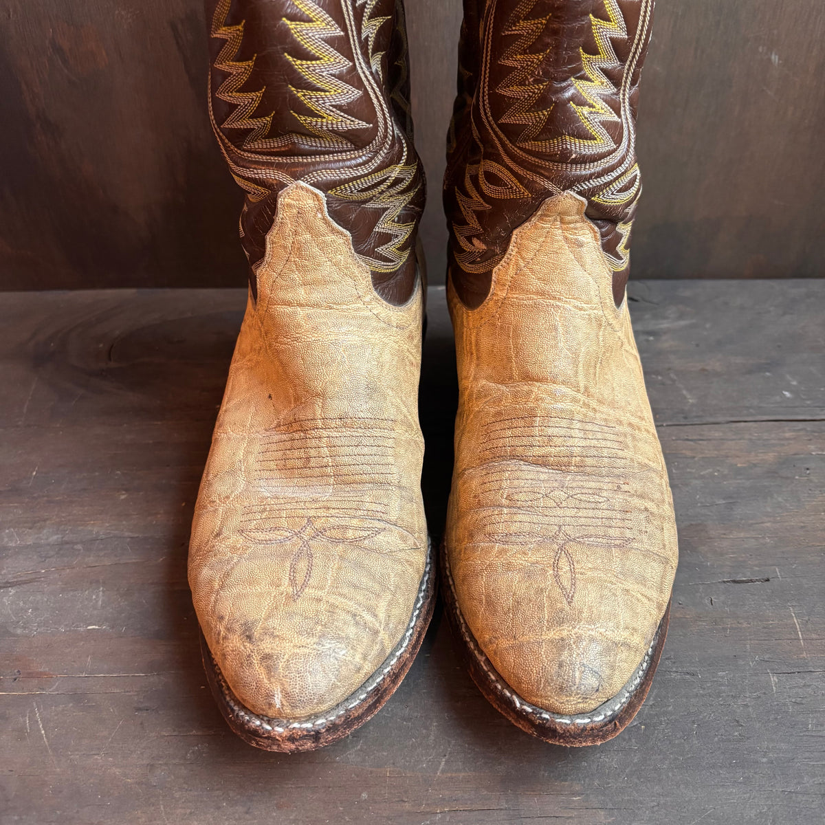 Vintage Tony Lama Two-Tone Boots