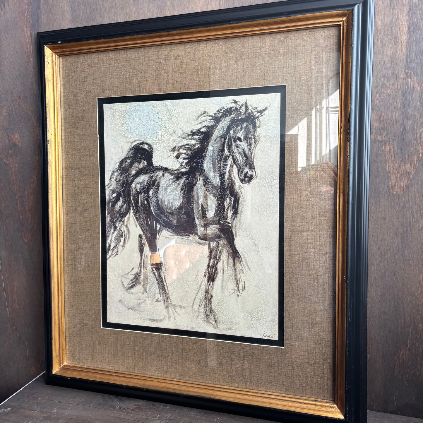 Abstract Horse Framed Art