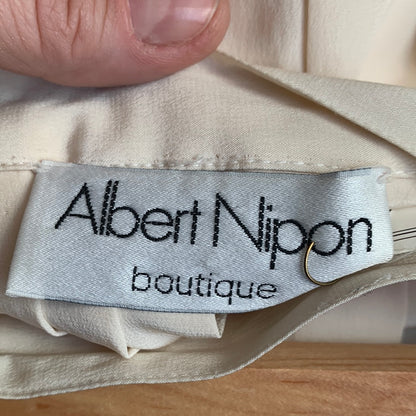 Albert Nipon Cream Skirt