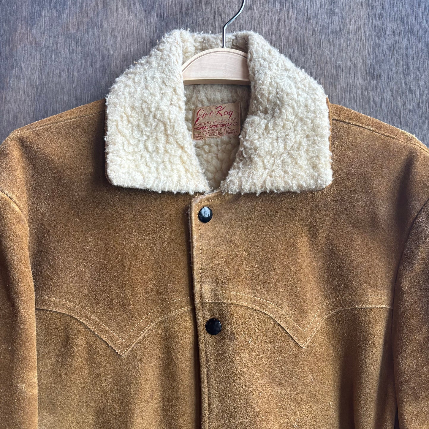 Vintage Sherpa Lined Suede Work Jacket