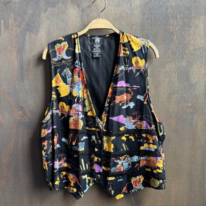 Short Circuit Western Print Vest