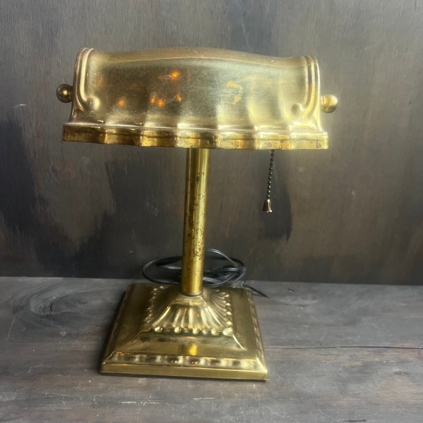 Vintage Brass Desk Lamp