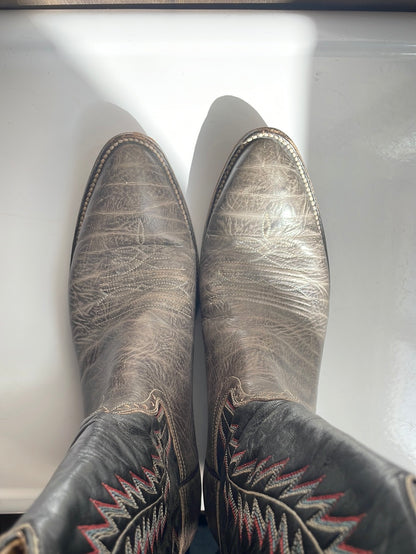 Hondo Black and Gray Boots