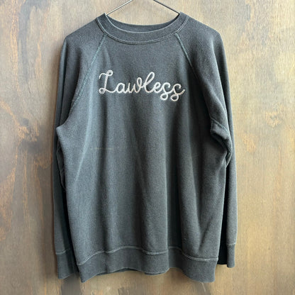 Custom Faded Black “Lawless” Sweatshirt