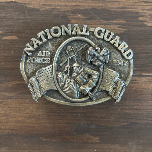 1982 Pewter National Gaurd Belt Buckle