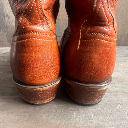 Lucchese Rust Colored Snip Toe Boots